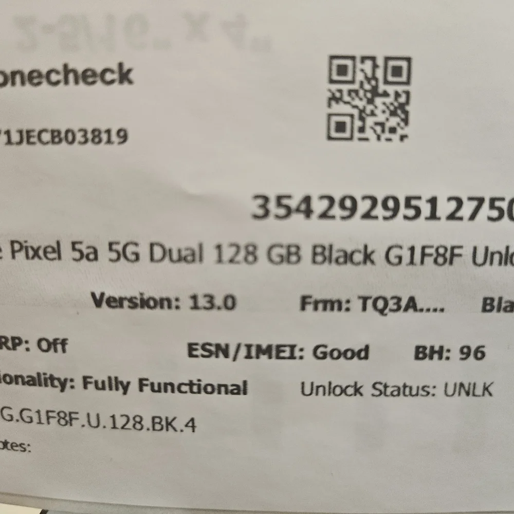 Google Smartphone with Black Border